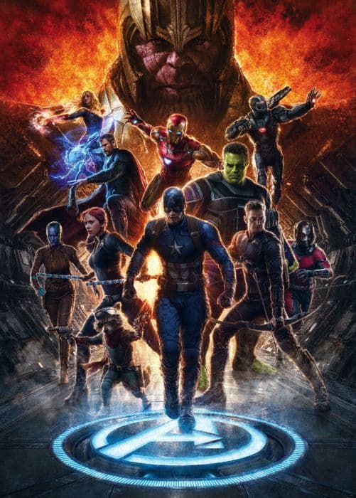 panorama tapet the Avengers flerfärgad - 200 x 280 cm - 612091