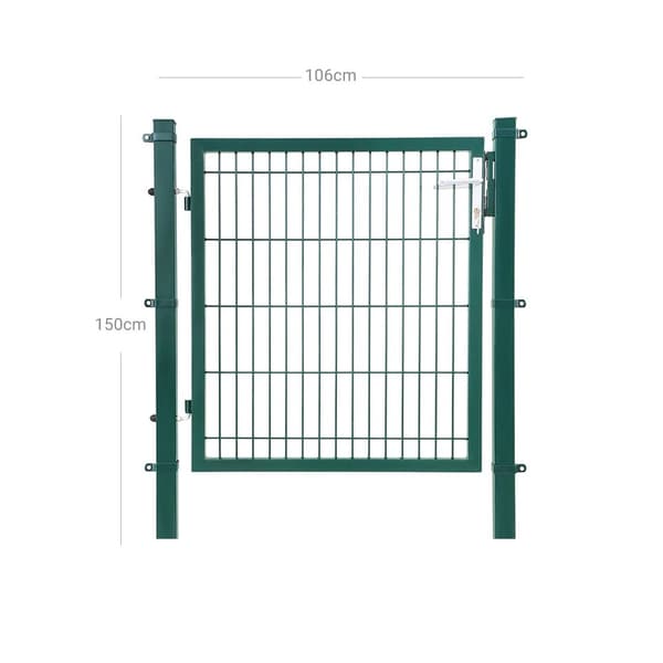 Rootz Havelåge - Dekorativt hegn - Galvaniseret stål - Sikker og pålidelig - Robust og holdbar - 106 cm x 150 cm