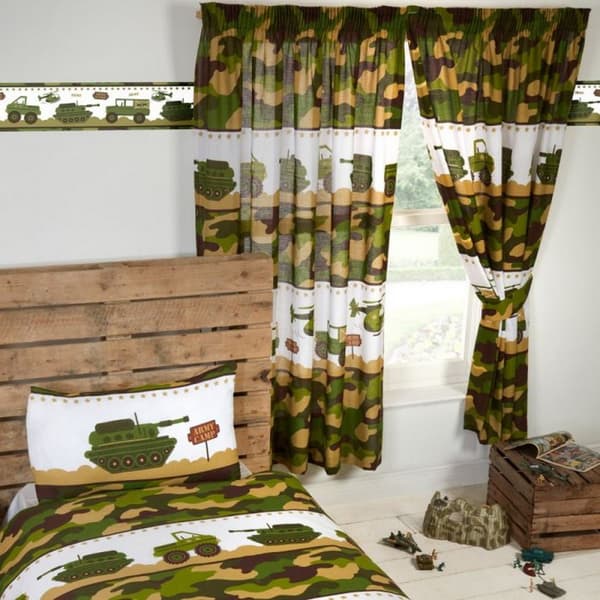 PriceRightHome Army Camp Camouflage Wallpaper Border