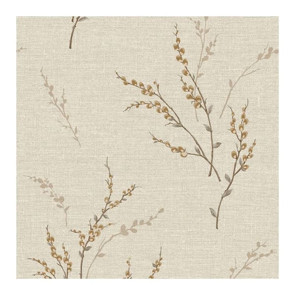 Belgravia Carmella Floral Textured Vinyl Wallpaper Cream 10m x 53cm