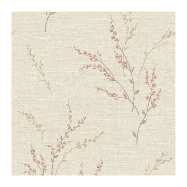 Belgravia Carmella Floral Textured Vinyl Wallpaper