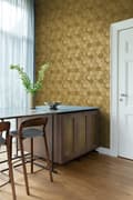 Miniatyrbild 3 av 8: Origin Wallcoverings tapet 3d vaxkakemotiv guld 0.53 x 10.05 m
