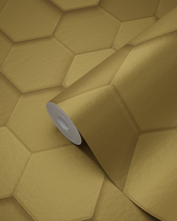 Origin Wallcoverings tapet 3d vaxkakemotiv guld 0.53 x 10.05 m