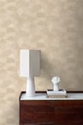 Miniatyrbild 4 av 8: Origin Wallcoverings tapet tredimensionell grafik sandfärgad 0.53 x 10.05 m