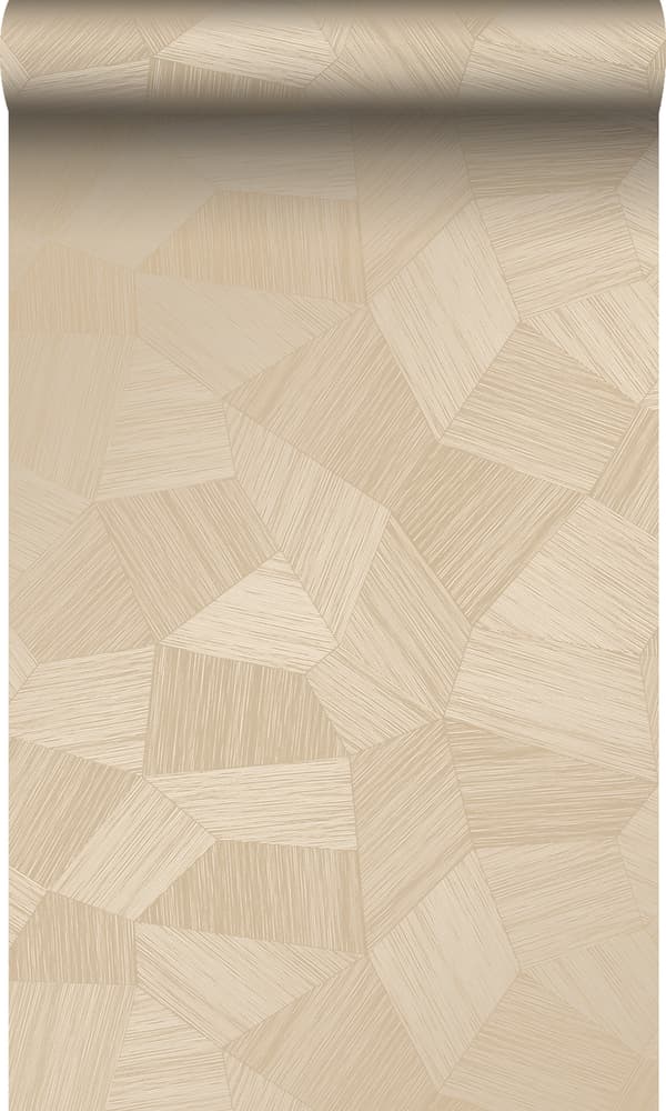 Origin Wallcoverings tapet 3D grafik sandfarvet 0.53 x 10.05 m