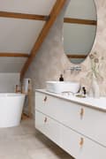 Miniatyrbild 3 av 8: Origin Wallcoverings tapet tredimensionell grafik milt rosa 0.53 x 10.05 m