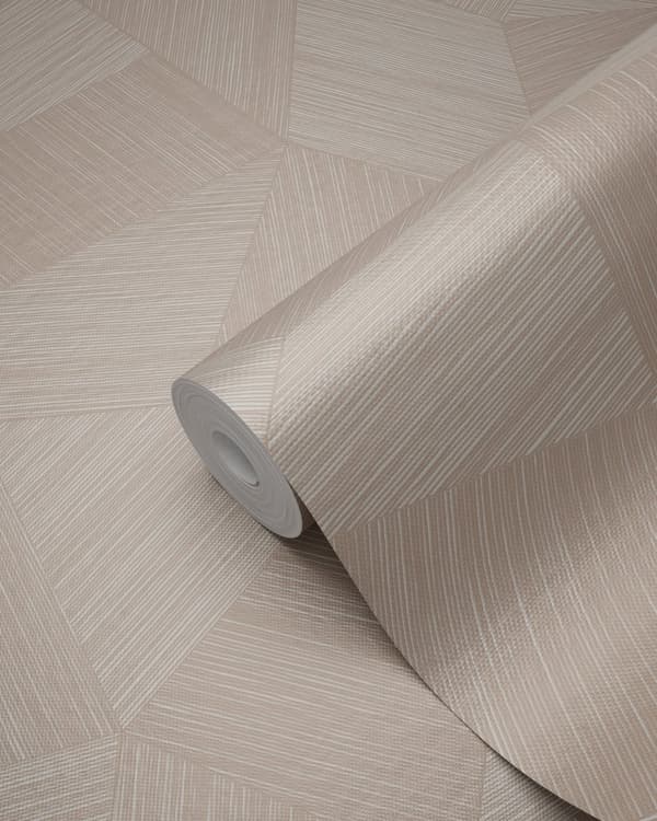 Origin Wallcoverings tapet tredimensionell grafik milt rosa 0.53 x 10.05 m