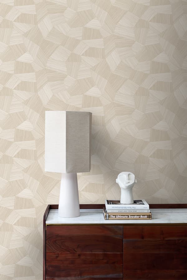 Origin Wallcoverings tapet 3D grafik off-hvidt 0.53 x 10.05 m