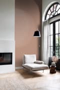 Miniatyrbild 4 av 8: Origin Wallcoverings tapet enfärgad linnestruktur terrakottaröd 0.53 x 10.05 m