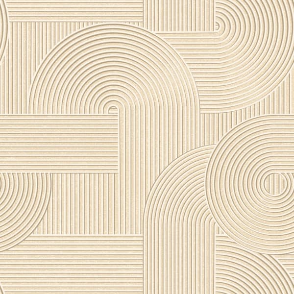 Origin Wallcoverings tapet tredimensionell grafik sandfärgat 0.53 x 10.05 m