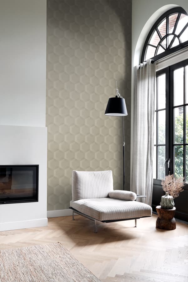 Origin Wallcoverings tapet 3d bikagemotiv sandfarvet 0.53 x 10.05 m