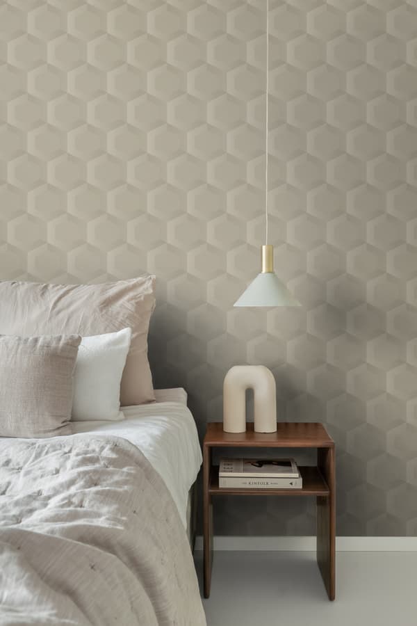 Origin Wallcoverings tapet 3d bikagemotiv sandfarvet 0.53 x 10.05 m
