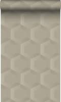 Miniatyrbillede 1 af 8: Origin Wallcoverings tapet 3d bikagemotiv sandfarvet 0.53 x 10.05 m