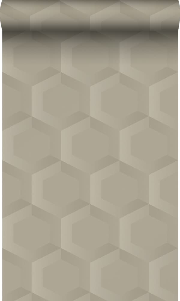 Origin Wallcoverings tapet 3d bikagemotiv sandfarvet 0.53 x 10.05 m