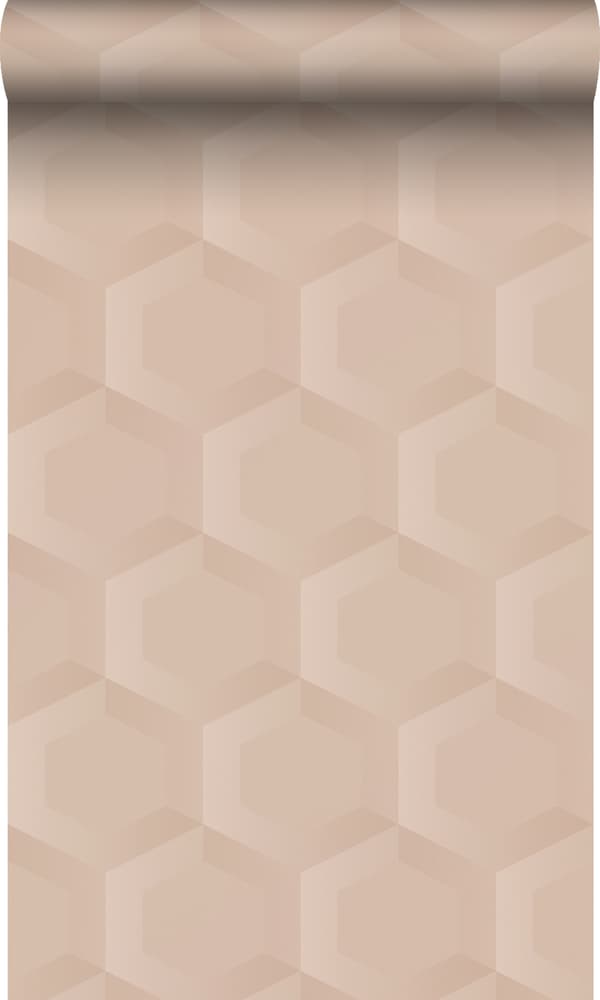 Origin Wallcoverings tapet 3d vaxkakemotiv ljusrosa 0.53 x 10.05 m