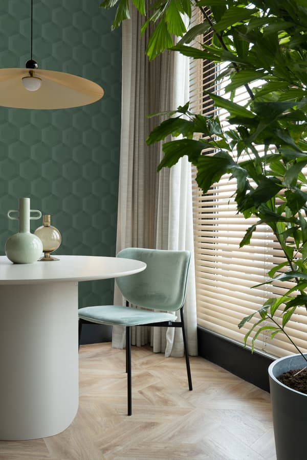 Origin Wallcoverings tapet 3d bikagemotiv mørkegrønt 0.53 x 10.05 m