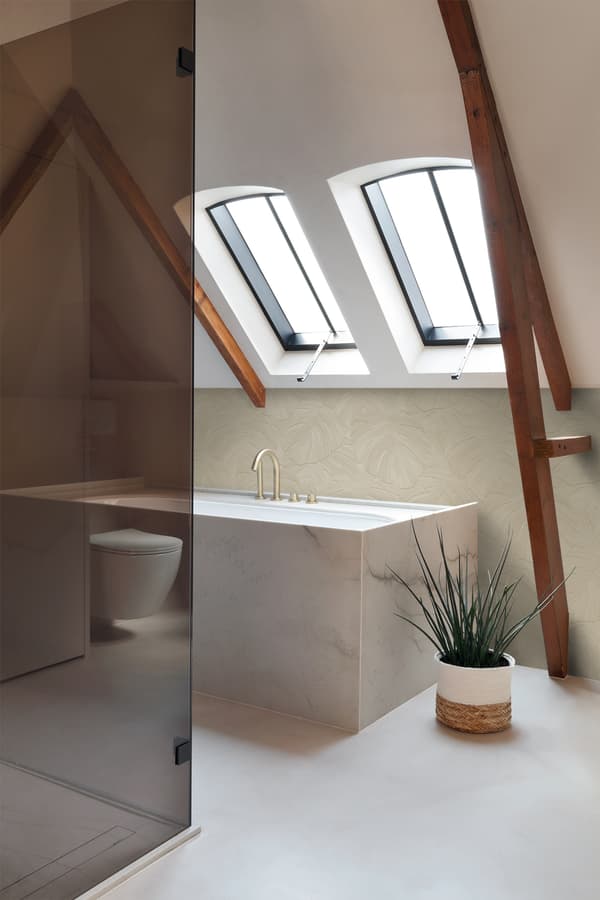 Origin Wallcoverings tapet tropiske blade mulvarpegråt 0.53 x 10.05 m