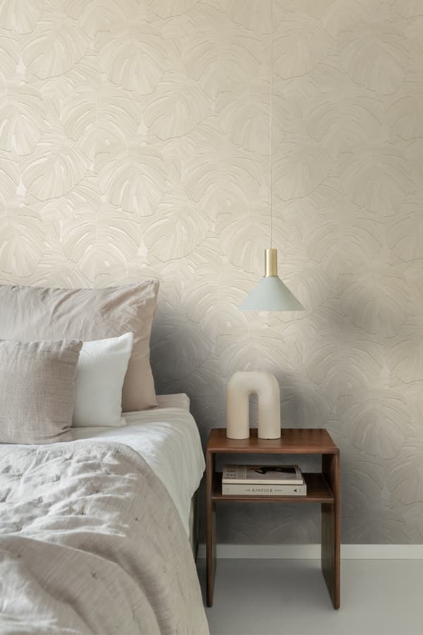 Origin Wallcoverings tapet tropiske blade mulvarpegråt 0.53 x 10.05 m
