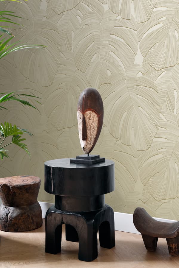 Origin Wallcoverings tapet tropiske blade sandfarvet 0.53 x 10.05 m