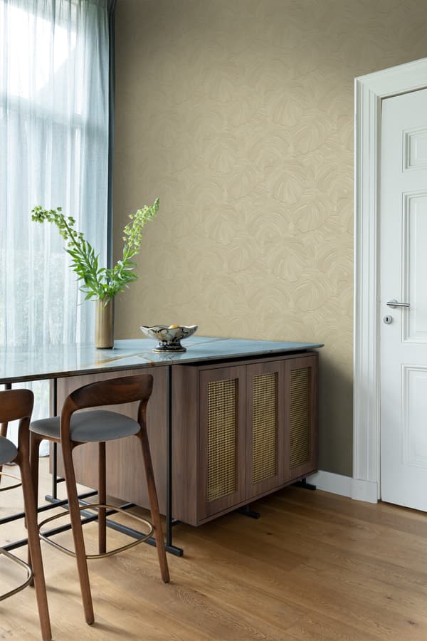 Origin Wallcoverings tapet tropiske blade sandfarvet 0.53 x 10.05 m