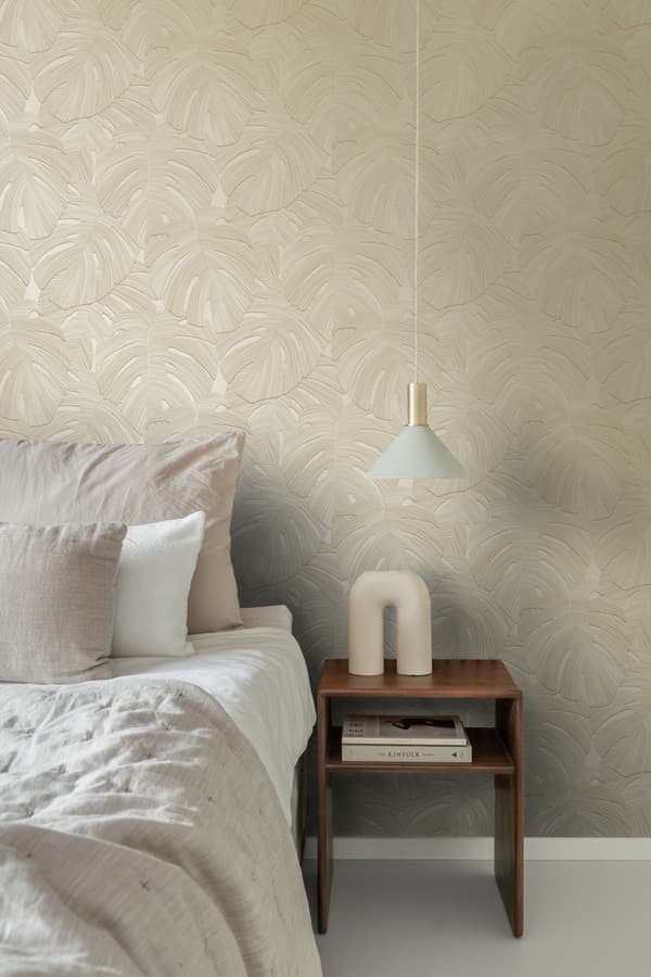 Origin Wallcoverings tapet tropiske blade sandfarvet 0.53 x 10.05 m