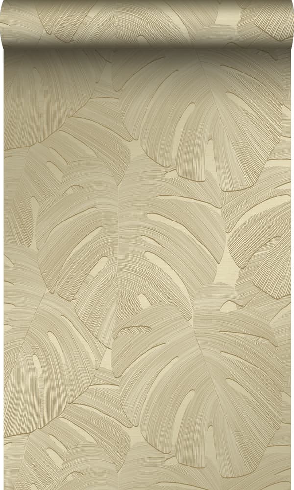 Origin Wallcoverings tapet tropiske blade sandfarvet 0.53 x 10.05 m