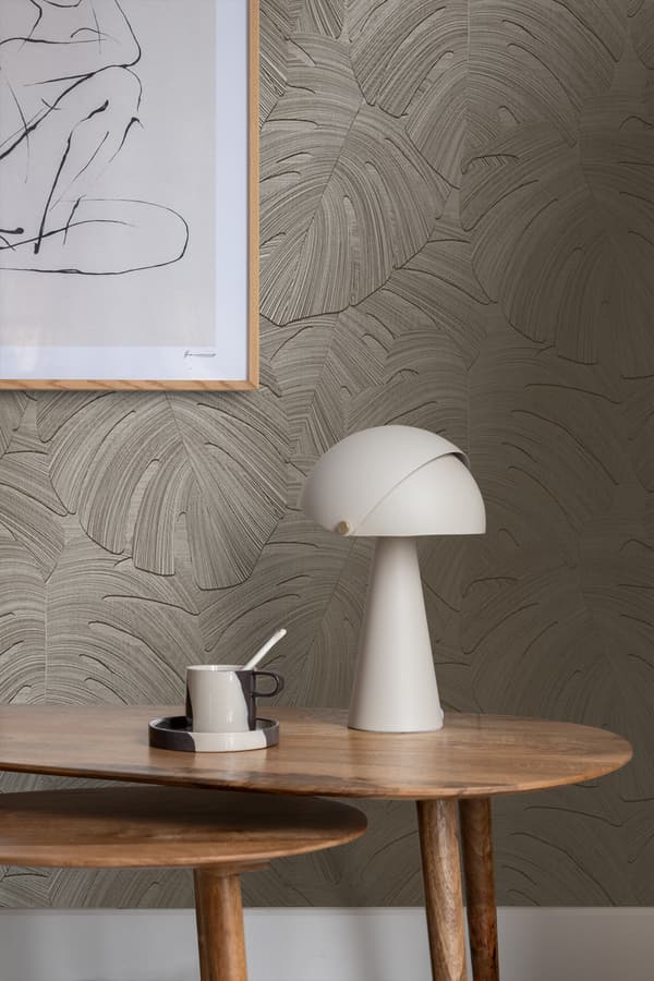 Origin Wallcoverings tapet tropiska blad mörkbeige 0.53 x 10.05 m