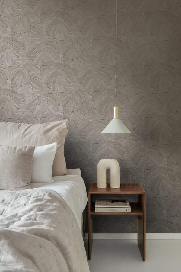 Origin Wallcoverings tapet tropiska blad mörkbeige 0.53 x 10.05 m