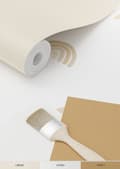 Miniatyrbild 6 av 7: ESTAhome tapet regnbågar beige och vitt 0.53 x 10.05 m