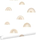 Miniatyrbild 1 av 7: ESTAhome tapet regnbågar beige och vitt 0.53 x 10.05 m