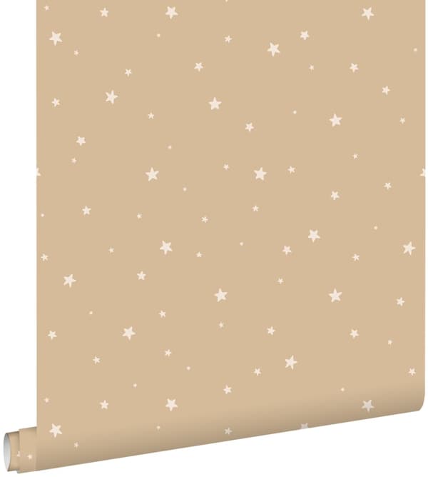 ESTAhome tapet små stjärnor beige 0.53 x 10.05 m