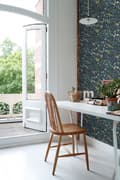 Miniatyrbild 8 av 8: ESTAhome tapet vilda blommor mörkblått, grönt och rosa 0.53 x 10.05 m