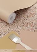 Miniatyrbillede 6 af 8: ESTAhome tapet blomster terracotta pink 0.53 x 10.05 m
