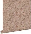 Miniatyrbillede 1 af 8: ESTAhome tapet blomster terracotta pink 0.53 x 10.05 m