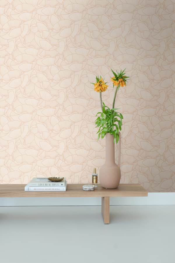 ESTAhome tapet vallmo beige 0.53 x 10.05 m