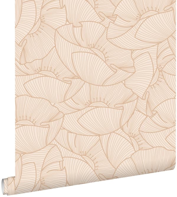 ESTAhome tapet vallmo beige 0.53 x 10.05 m