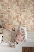 Miniatyrbild 3 av 8: ESTAhome tapet hundar beige och terrakotta rosa 0.53 x 10.05 m