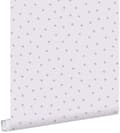 Miniatyrbillede 1 af 8: ESTAhome tapet uregelmæssige snefnug polka prikker lilla 0.53 x 10.05 m