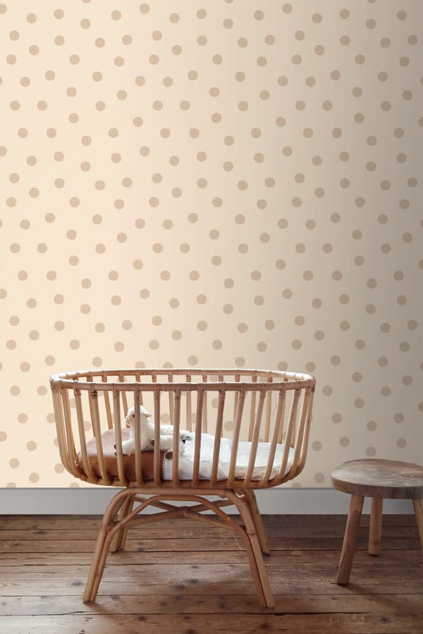 ESTAhome tapet prickar beige 0.53 x 10.05 m