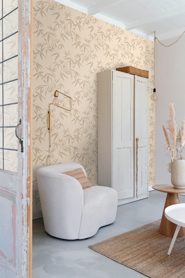 ESTAhome tapet bambublad beige 0.53 x 10.05 m