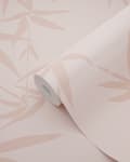 Miniatyrbild 7 av 8: ESTAhome tapet bambublad terrakotta rosa 0.53 x 10.05 m