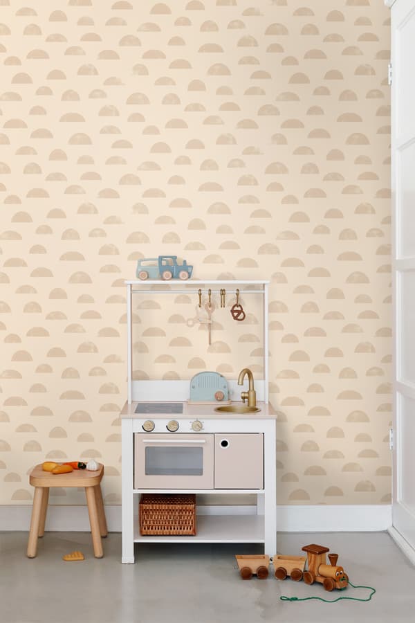 ESTAhome tapet grafiskt motiv beige 0.53 x 10.05 m