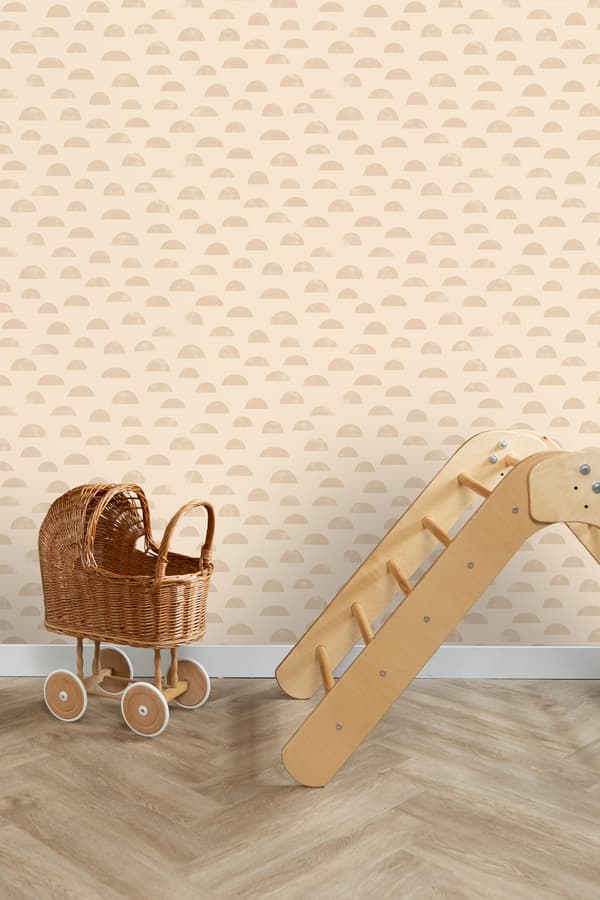 ESTAhome tapet grafiskt motiv beige 0.53 x 10.05 m