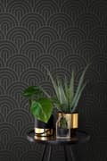 Miniatyrbillede 3 af 8: ESTAhome tapet art deco sort og hvidt 0.53 x 10.05 m