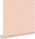 Miniatyrbild 1 av 8: ESTAhome tapet blommönster milt rosa 0.53 x 10.05 m