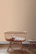 Miniatyrbillede 3 af 8: ESTAhome tapet blomstermønster lys terracotta rød 0.53 x 10.05 m