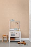 Miniatyrbillede 5 af 8: ESTAhome tapet blomstermønster lys terracotta rød 0.53 x 10.05 m