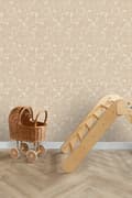 Miniatyrbillede 5 af 8: ESTAhome tapet skov med skovdyr beige 0.53 x 10.05 m