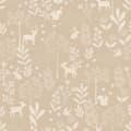 Miniatyrbillede 8 af 8: ESTAhome tapet skov med skovdyr beige 0.53 x 10.05 m