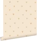 Miniatyrbild 1 av 8: ESTAhome tapet små hjärtan beige 0.53 x 10.05 m